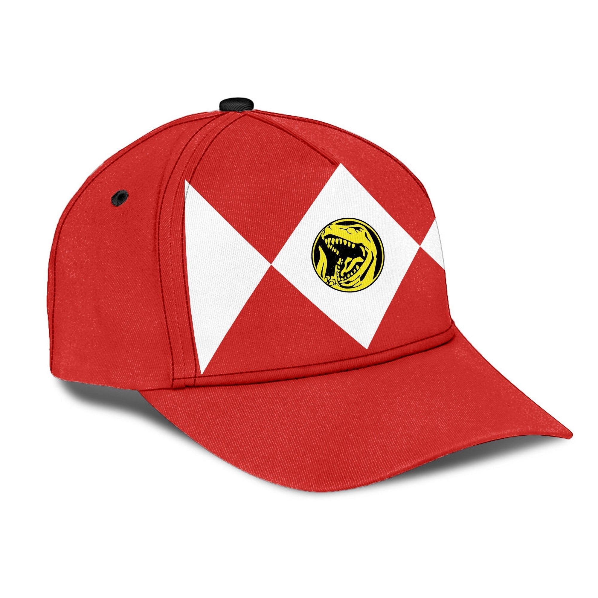 Red Mighty Morphin Power Rangers Custom Name Cap Trucker Hats Custom Hats Gifts For Men & Women