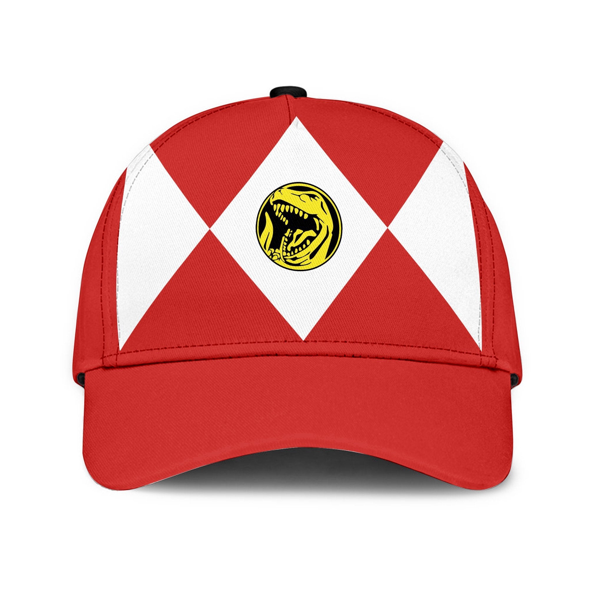 Red Mighty Morphin Power Rangers Custom Name Cap Trucker Hats Custom Hats Gifts For Men & Women