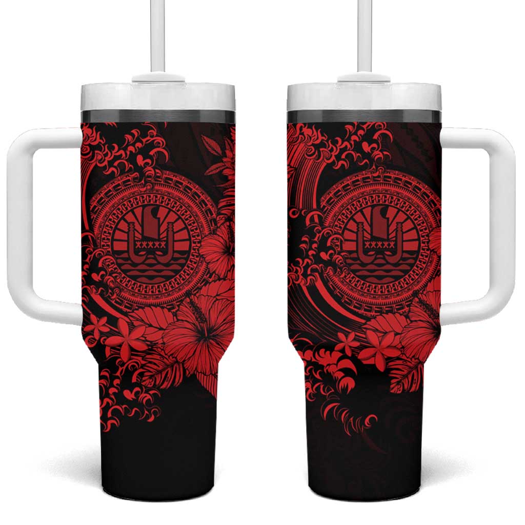 Red Polynesian Tahiti Island The Wave of Water Custom Stanley Cup 40 oz 30 oz Tumbler With HandleTVC2301370