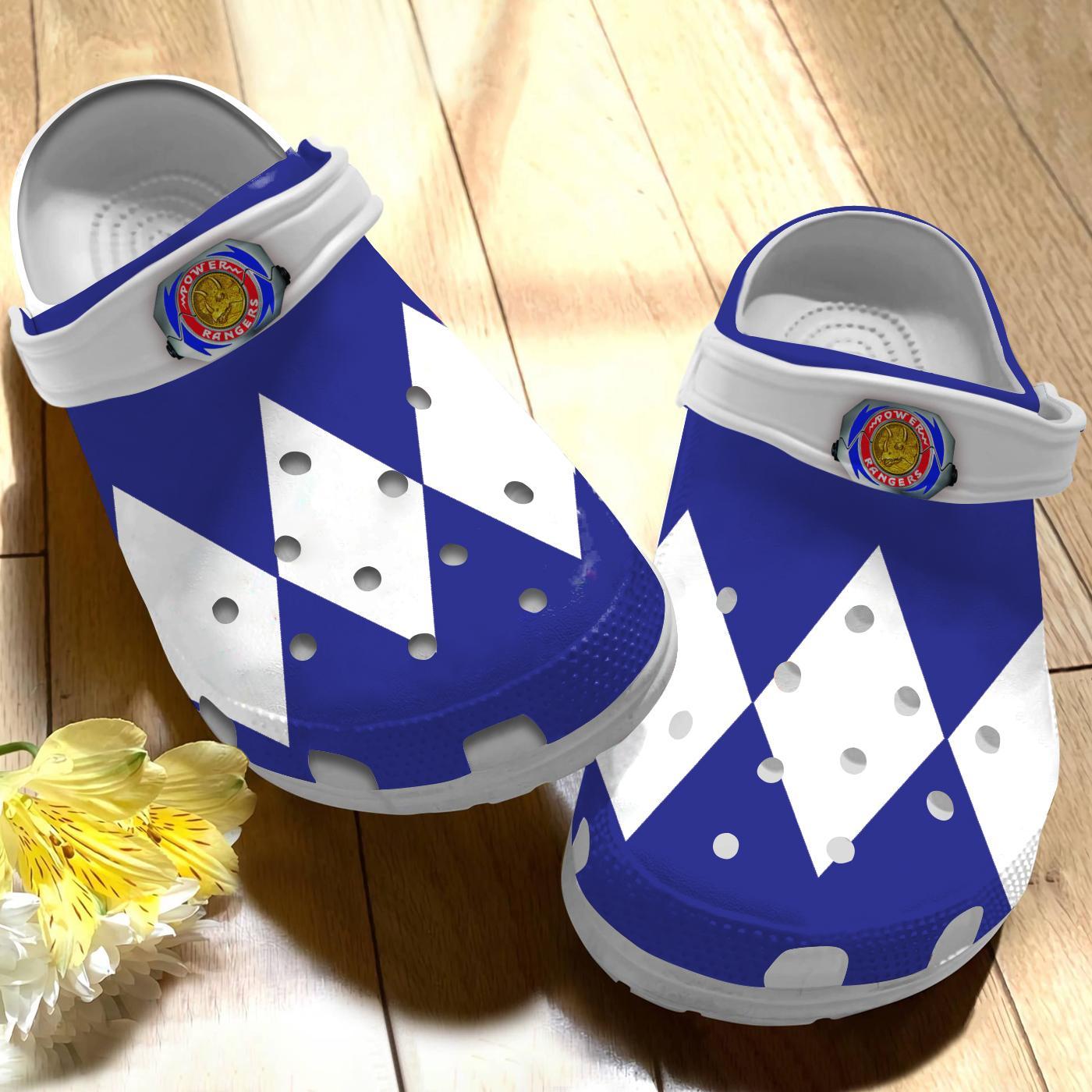 Red Power Rangers Movie Crocs Crocband Clogs Shoes Comfortable For Men Women and Kids