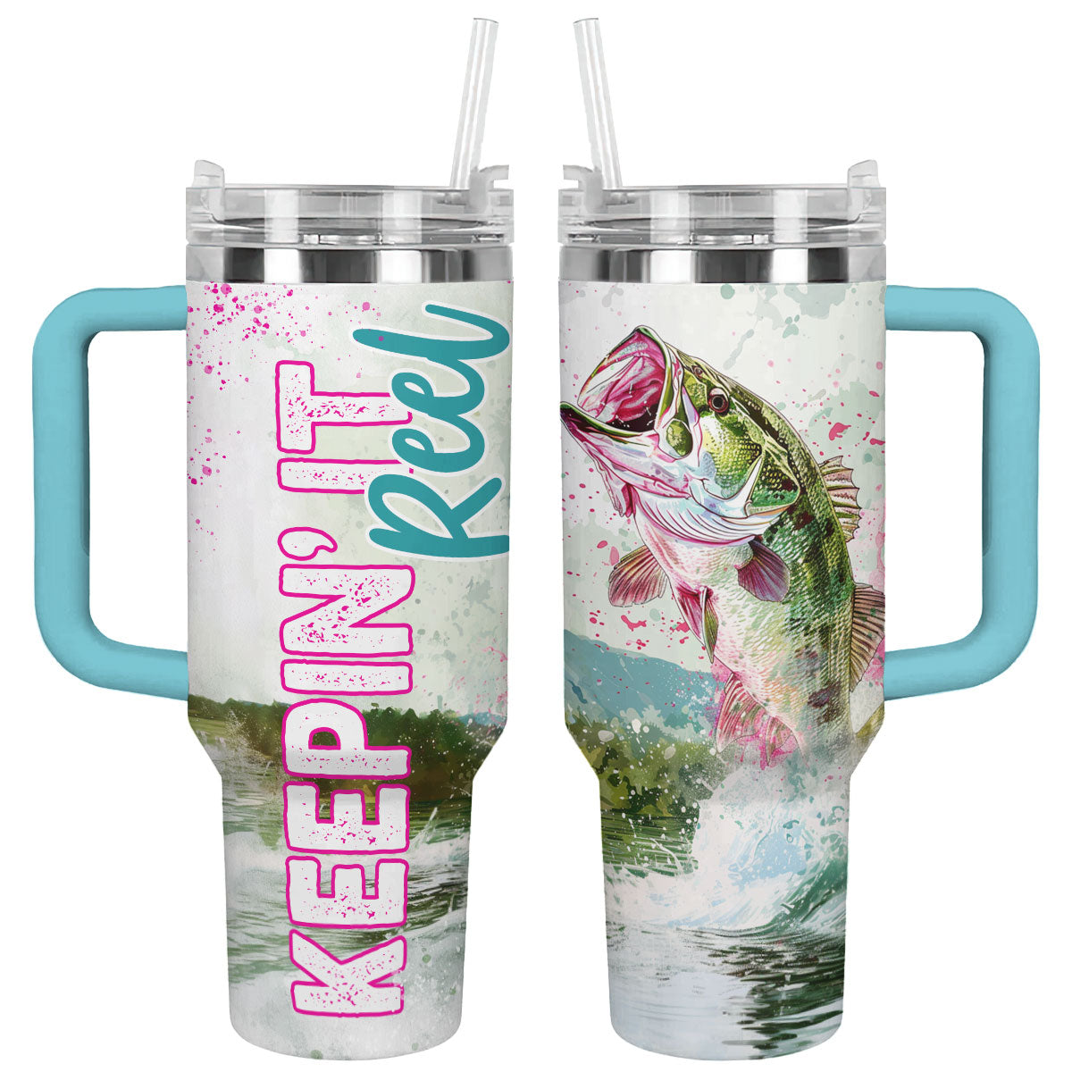 Reel Fishing Custom Stanley Cup 40 oz 30 oz Tumbler With HandleTVC2301792