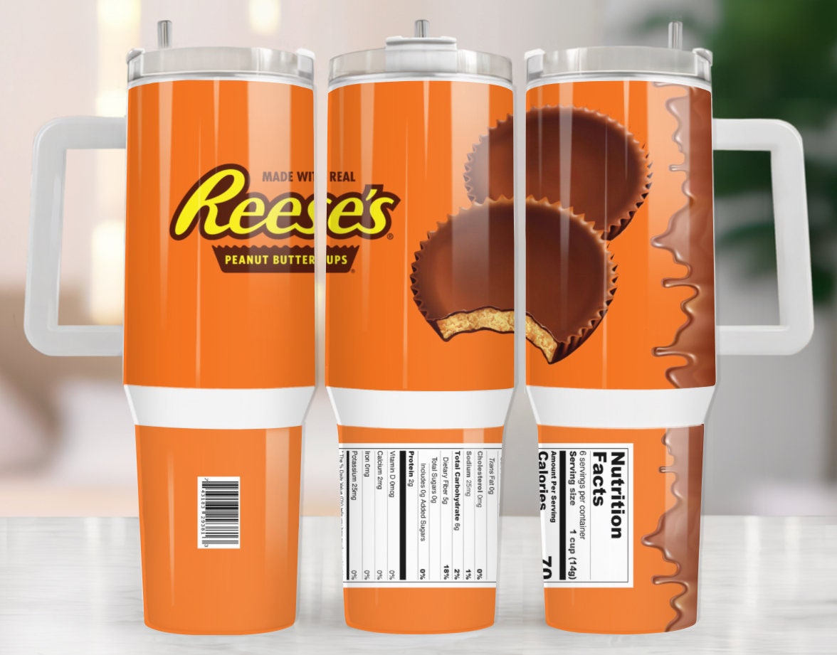 Reeseâ€™s Peanut Butter Cups Milk Chocolate Custom Stanley Cup 40 oz 30 oz Tumbler With HandleTVC2301972