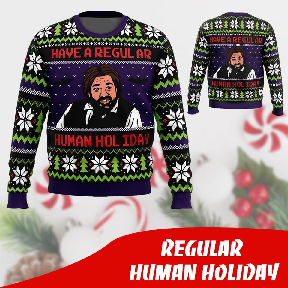 Regular Human Holiday - Ugly sweater - Christmas ugly