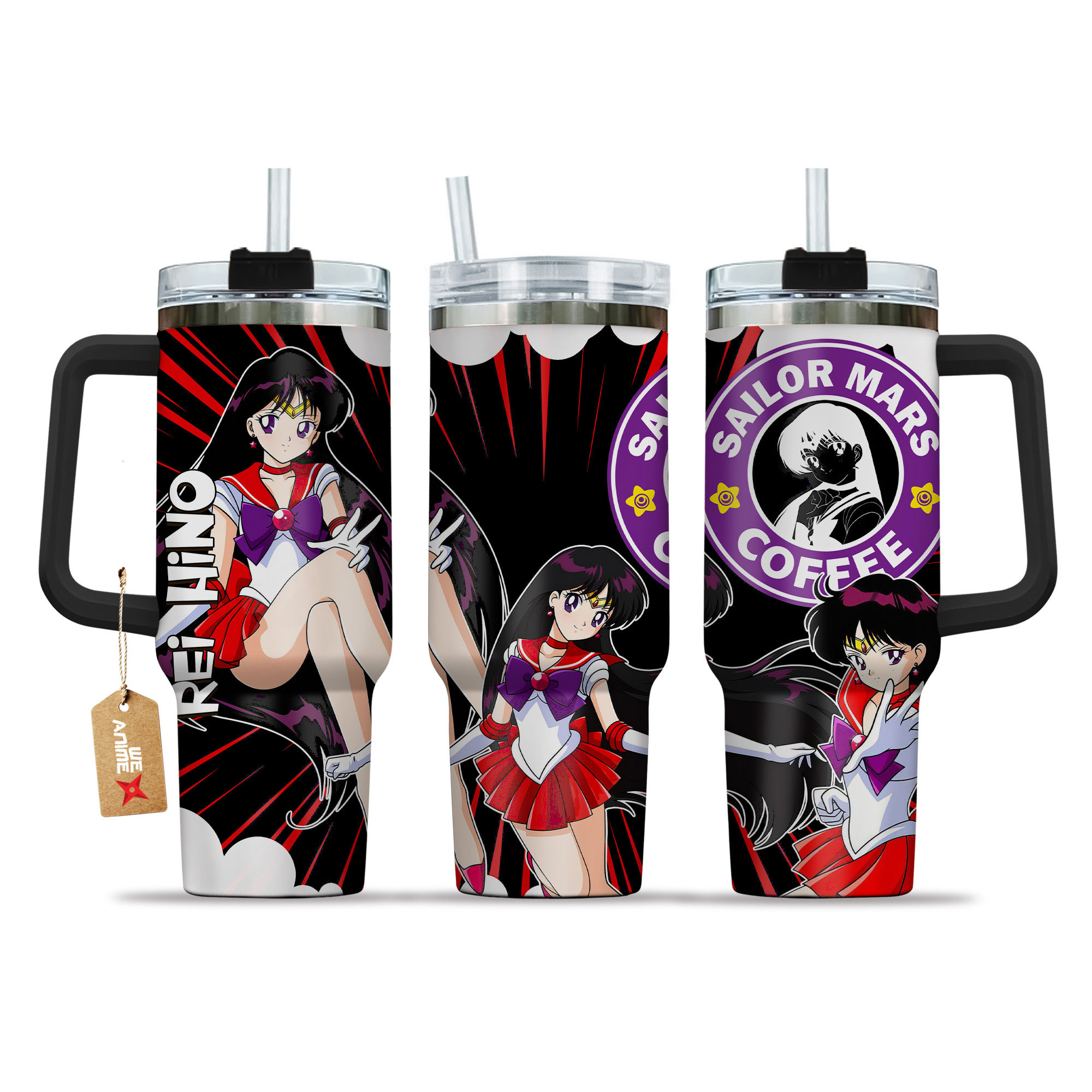 Rei Hino Sailor Moon Anime Custom Stanley Cup 40 oz 30 oz Tumbler With HandleTVC2301147