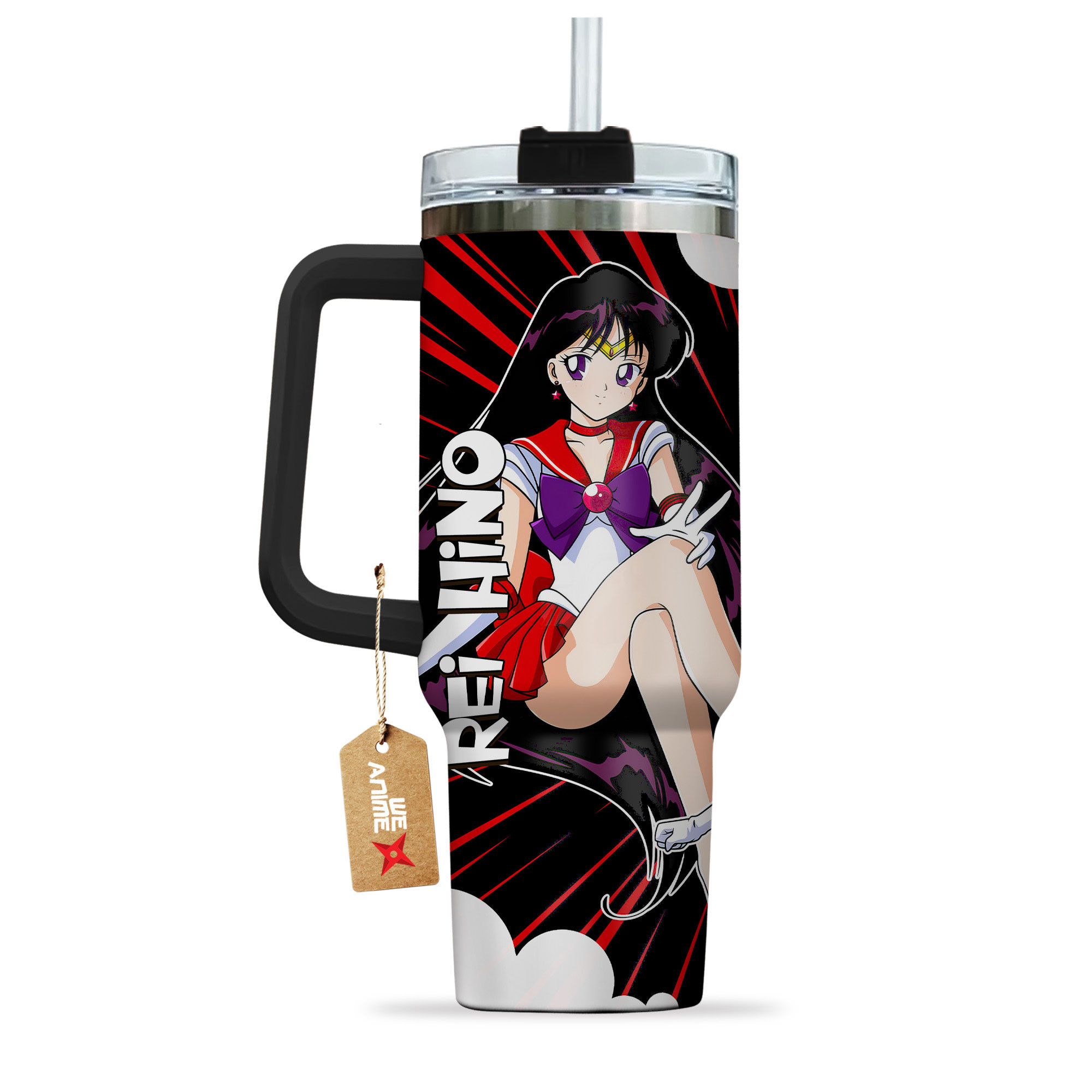 Rei Hino Sailor Moon Anime Custom Stanley Cup 40 oz 30 oz Tumbler With HandleTVC2301147 - Image 4