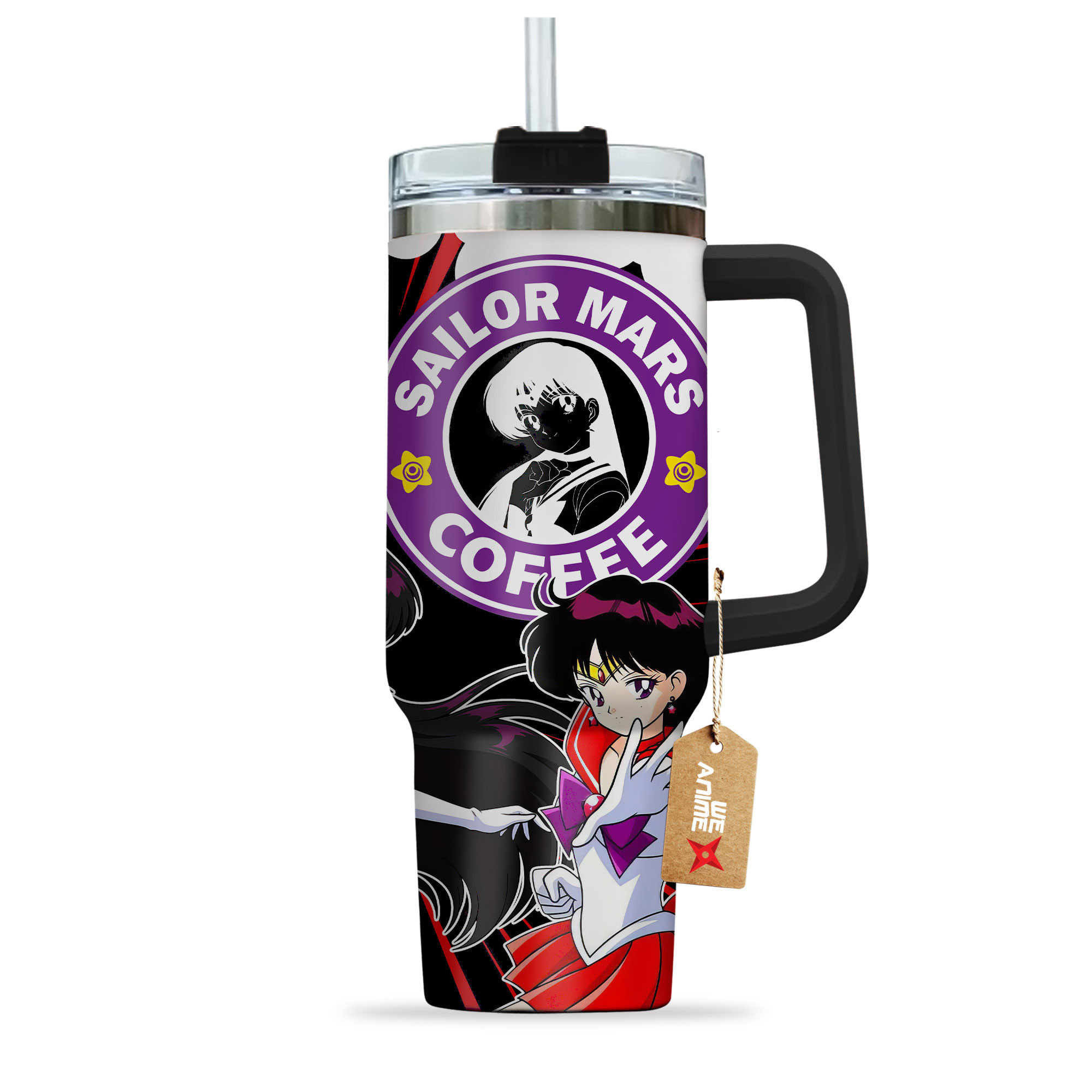 Rei Hino Sailor Moon Anime Custom Stanley Cup 40 oz 30 oz Tumbler With HandleTVC2301147 - Image 3