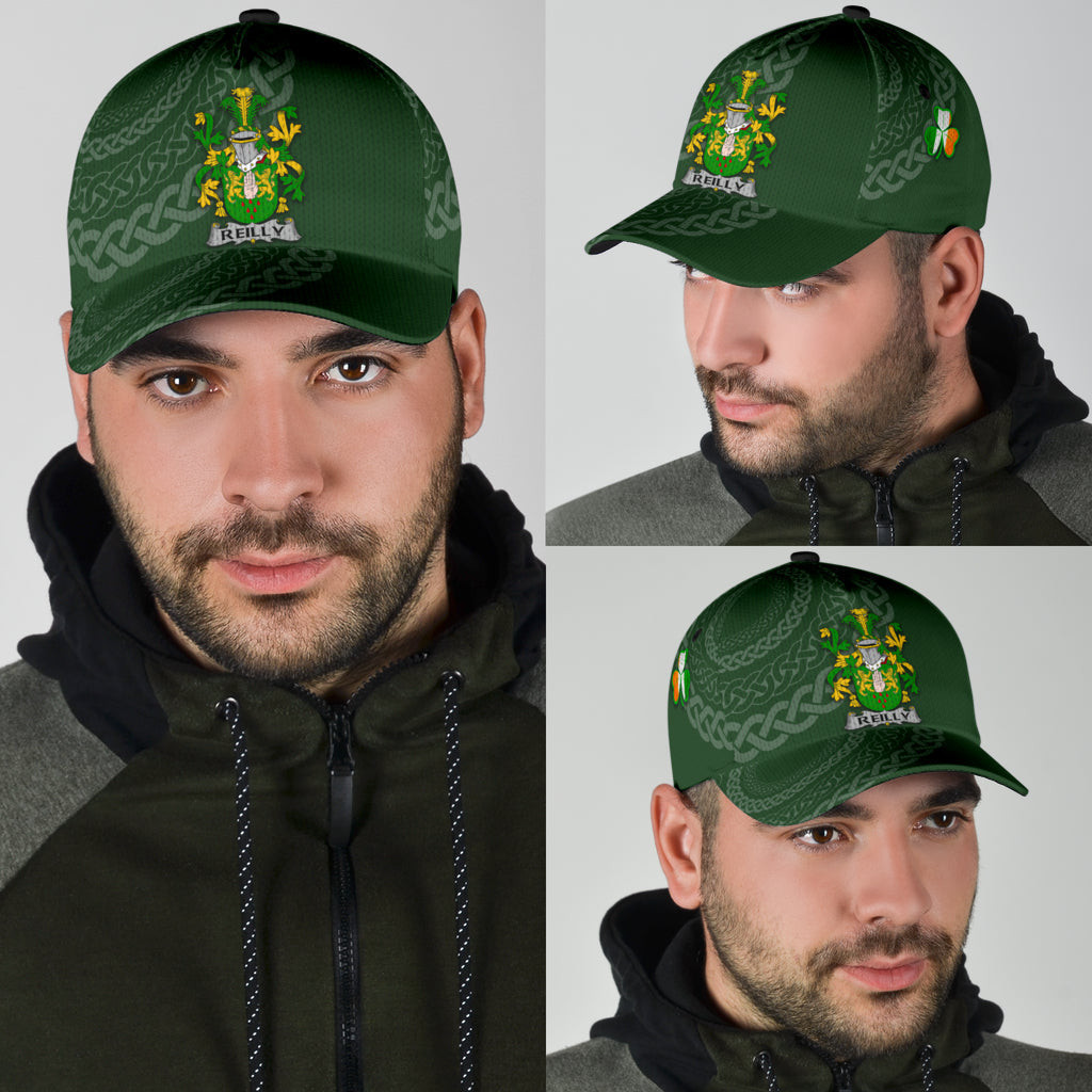 Reilly Coat Of Arms - Irish Family Crest St Patrick'S Day Hat Classic Cap Trucker Hats Custom Hats Gifts For Men & Women