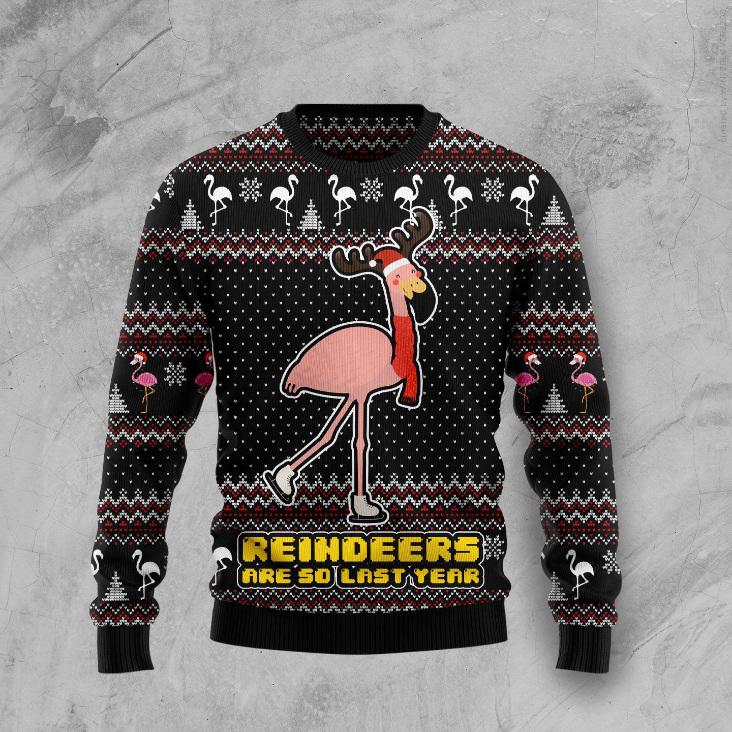 Reindeers Are So Last Year Ugly Christmas Sweater Adult 3D Funny Matching for family