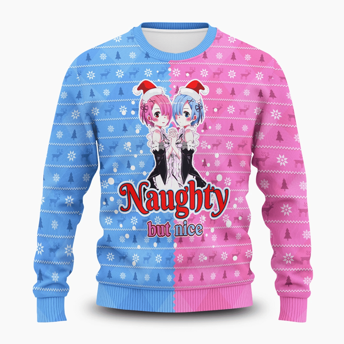 Rem Ram List Ugly Christmas Sweater Adult 3D Funny Matching for family