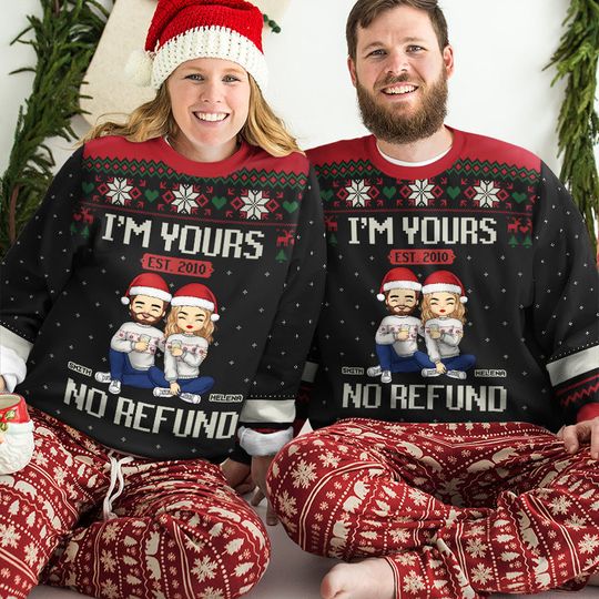 Remember I'm Yours - Couple Personalized Ugly Sweatshirt - Christmas Gift For Husband Wife, Anniversary - Image 6