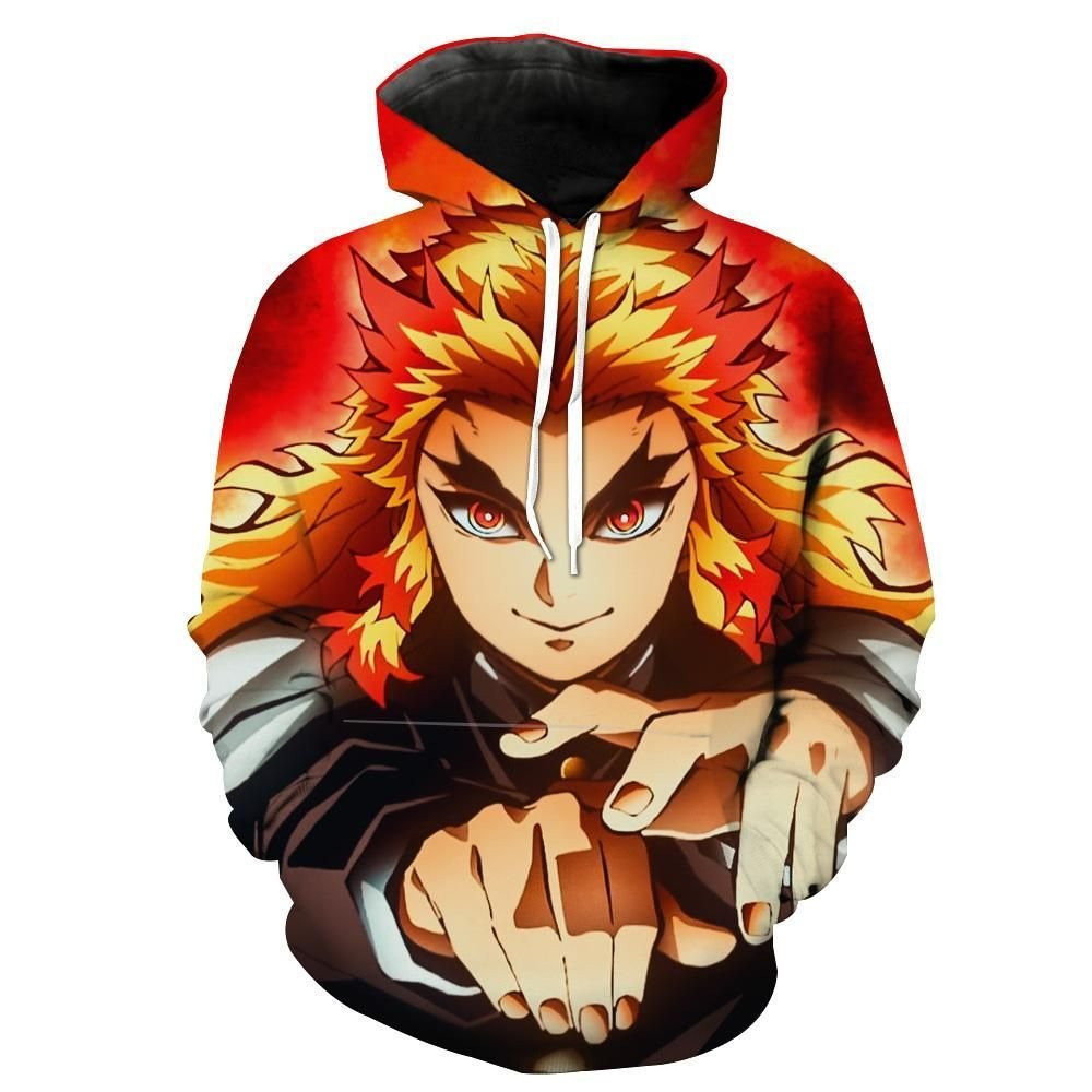 Rengoku 3D All Over Print Hoodie, Zip Hoodie