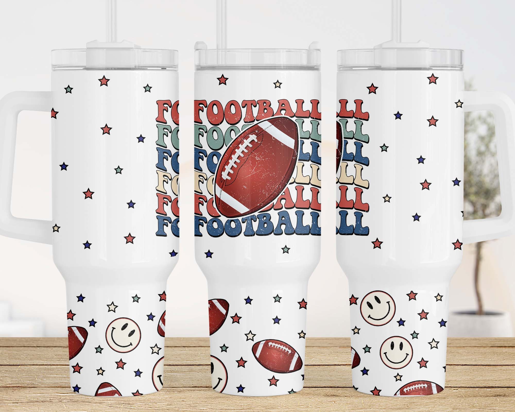 Retro American Football Custom Stanley Cup 40 oz 30 oz Tumbler With HandleTVC2301960