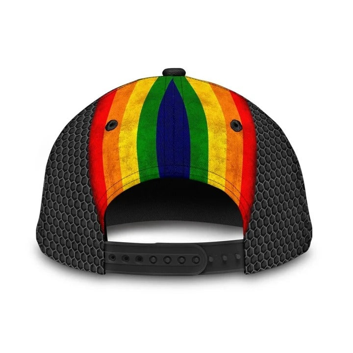 Retro LGBT Pride Classic Cap, Love Is Love Printing Baseball Cap Hat, Gay Pride Accessories Trucker Hats Custom Hats Gifts For Men & Women
