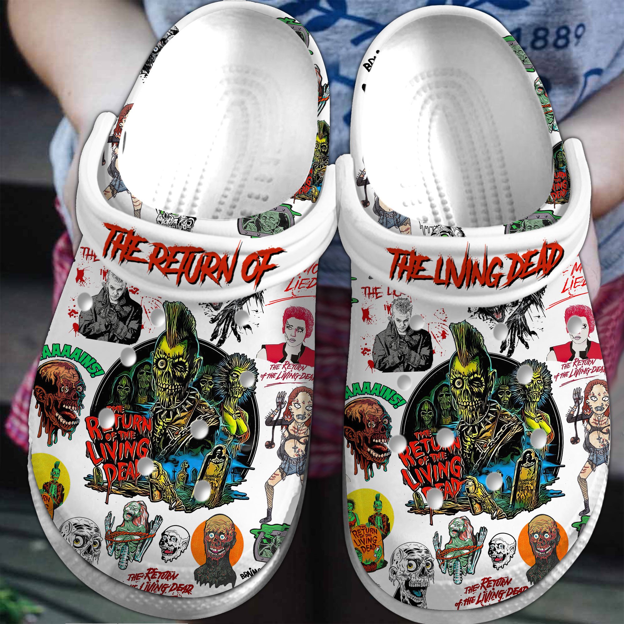 Return Of The Living Dead Movie Crocs Crocband Clogs Shoes Comfortable For Men Women and Kids