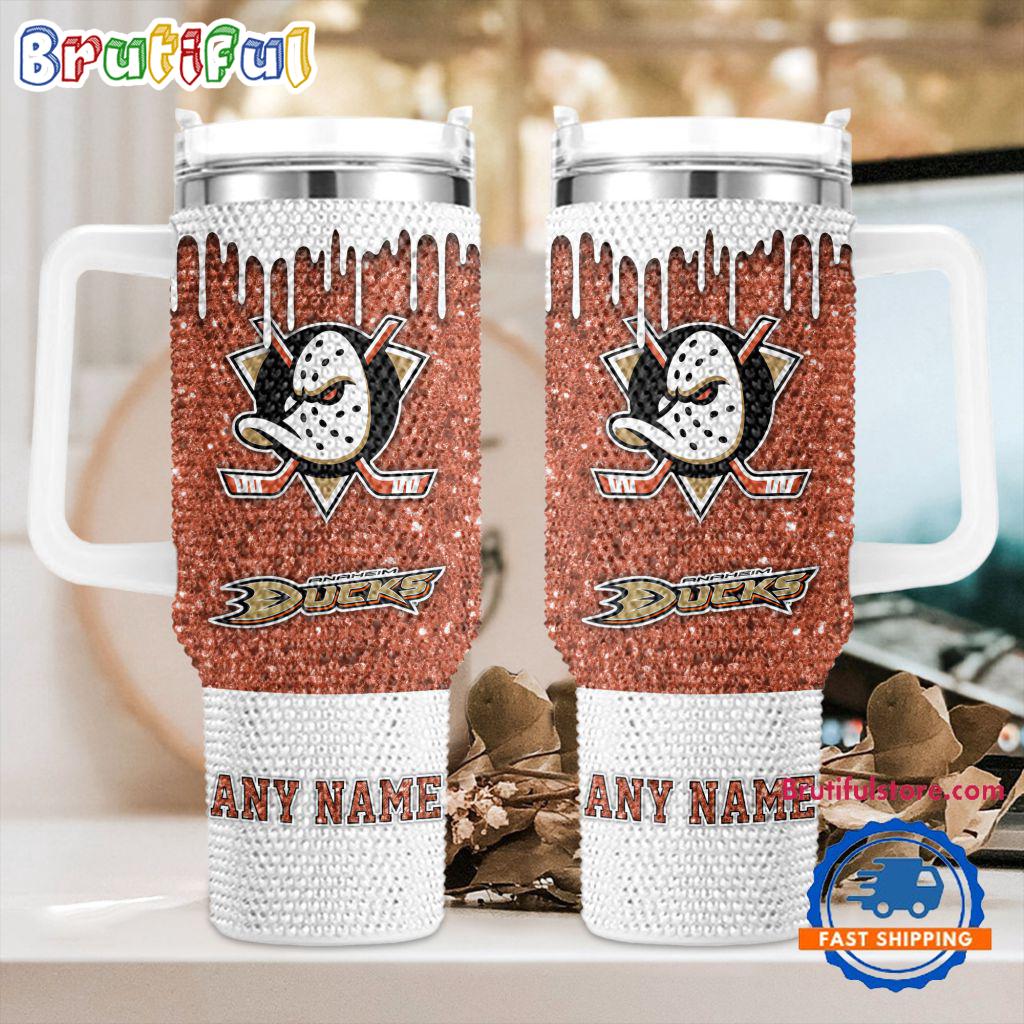 Rhinestone Bling Anaheim Ducks NHL Sports Custom Stanley Cup 40 oz 30 oz Tumbler With HandleTVC2301414