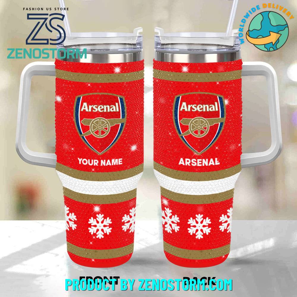 Rhinestone Bling Arsenal EPL Custom Stanley Cup 40 oz 30 oz Tumbler With HandleTVC2301418