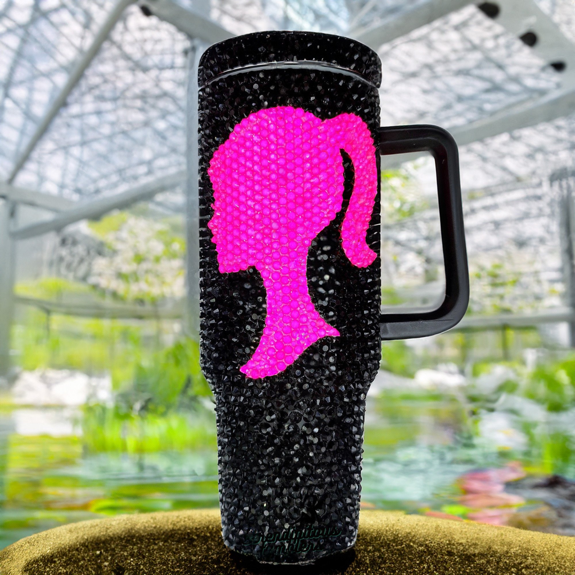 Rhinestone Bling Barbie Doll Cartoon Custom Stanley Cup 40 oz 30 oz Tumbler With HandleTVC2301530