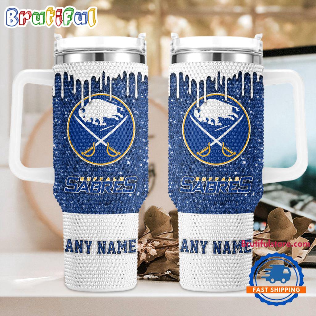 Rhinestone Bling Buffalo Sabres NHL Sports Custom Stanley Cup 40 oz 30 oz Tumbler With HandleTVC2301414