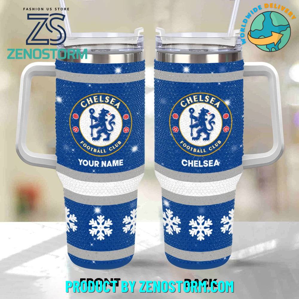 Rhinestone Bling Chelsea EPL Custom Stanley Cup 40 oz 30 oz Tumbler With HandleTVC2301418