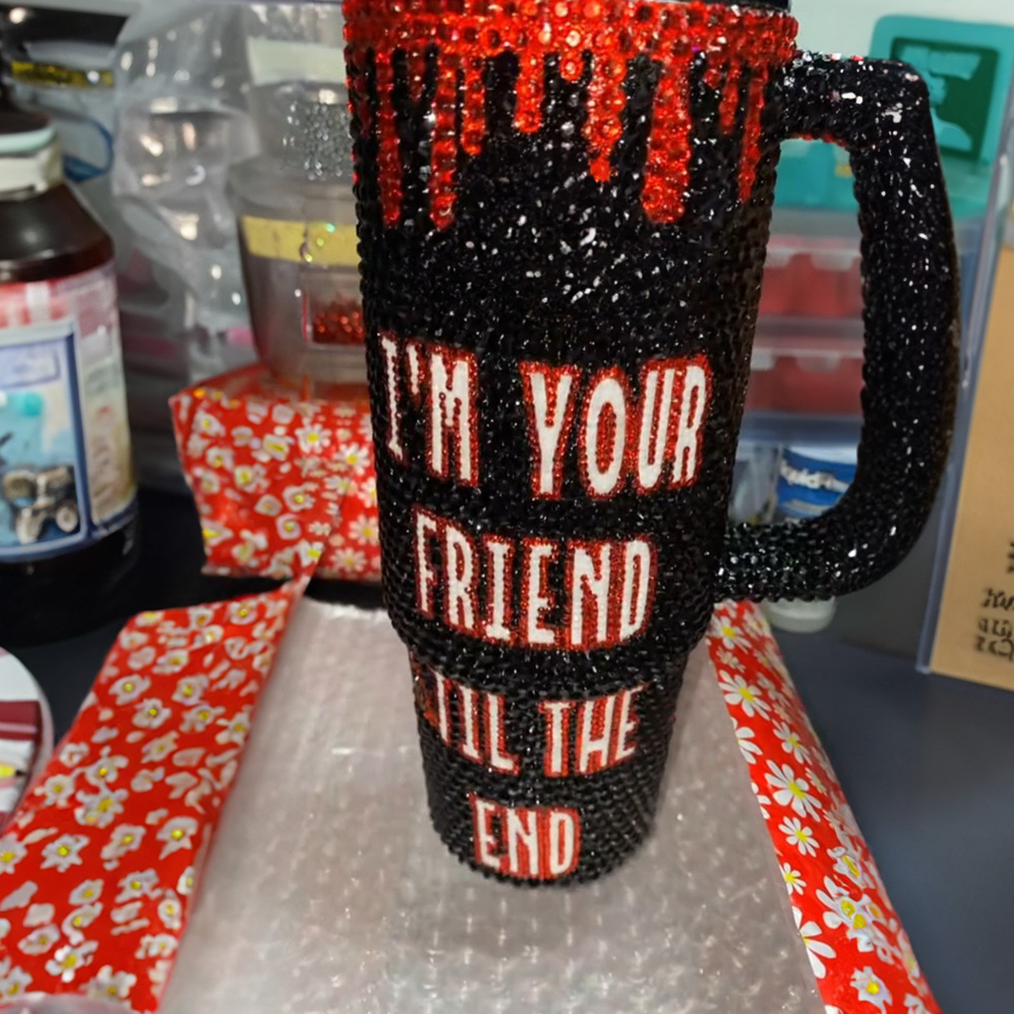 Rhinestone Bling Chucky Horror Movies Custom Stanley Cup 40 oz 30 oz Tumbler With HandleTVC2301530 - Image 3