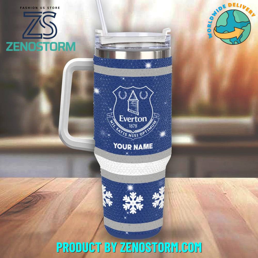 Rhinestone Bling Everton EPL Custom Stanley Cup 40 oz 30 oz Tumbler With HandleTVC2301418 - Image 2