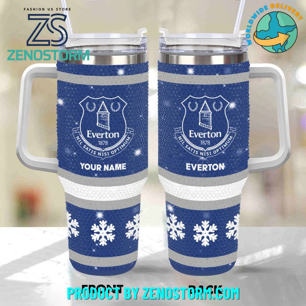 Rhinestone Bling Everton EPL Custom Stanley Cup 40 oz 30 oz Tumbler With HandleTVC2301418