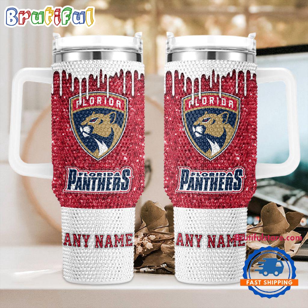 Rhinestone Bling Florida Panthers NHL Sports Custom Stanley Cup 40 oz 30 oz Tumbler With HandleTVC2301415