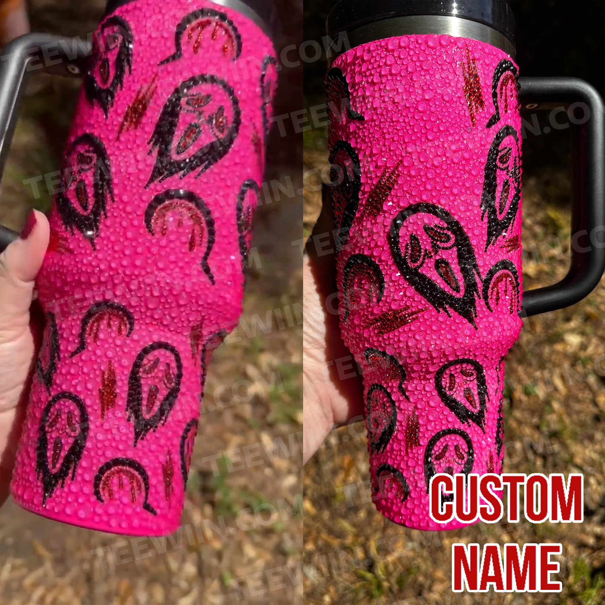 Rhinestone Bling Halloween Horror Characters Movies Custom Stanley Cup 40 oz 30 oz Tumbler With HandleTVC2301531