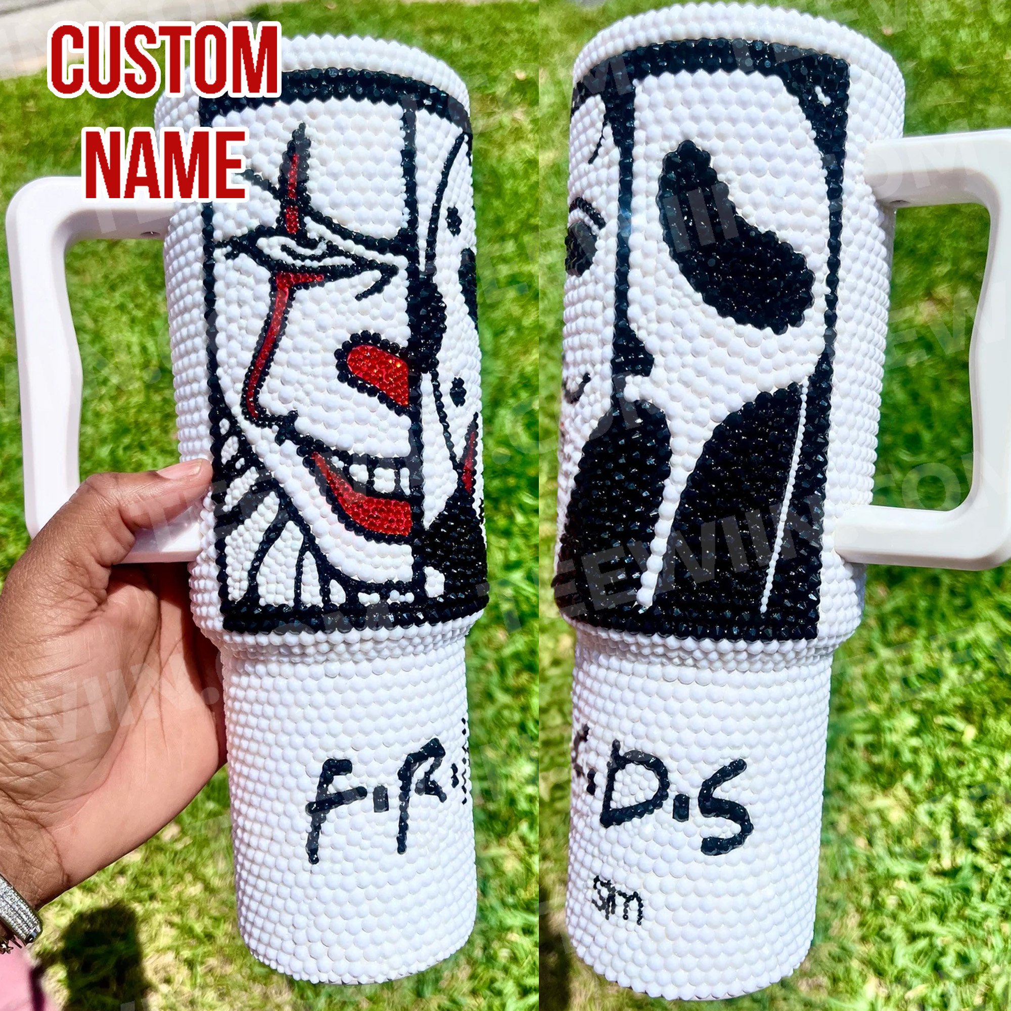 Rhinestone Bling Halloween Horror Movies Custom Stanley Cup 40 oz 30 oz Tumbler With HandleTVC2301533