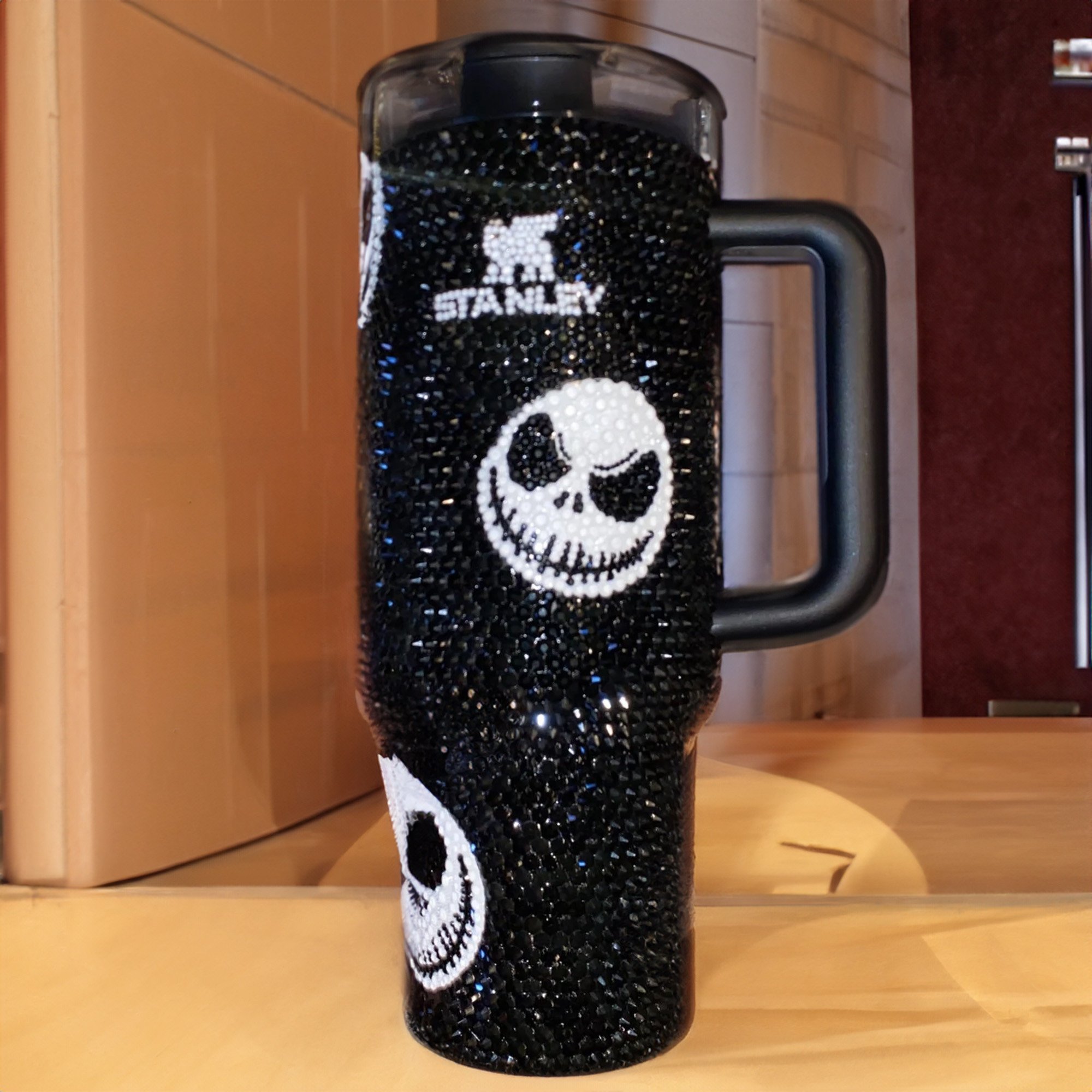 Rhinestone Bling Halloween Jack Skellington Movies Custom Stanley Cup 40 oz 30 oz Tumbler With HandleTVC2301530