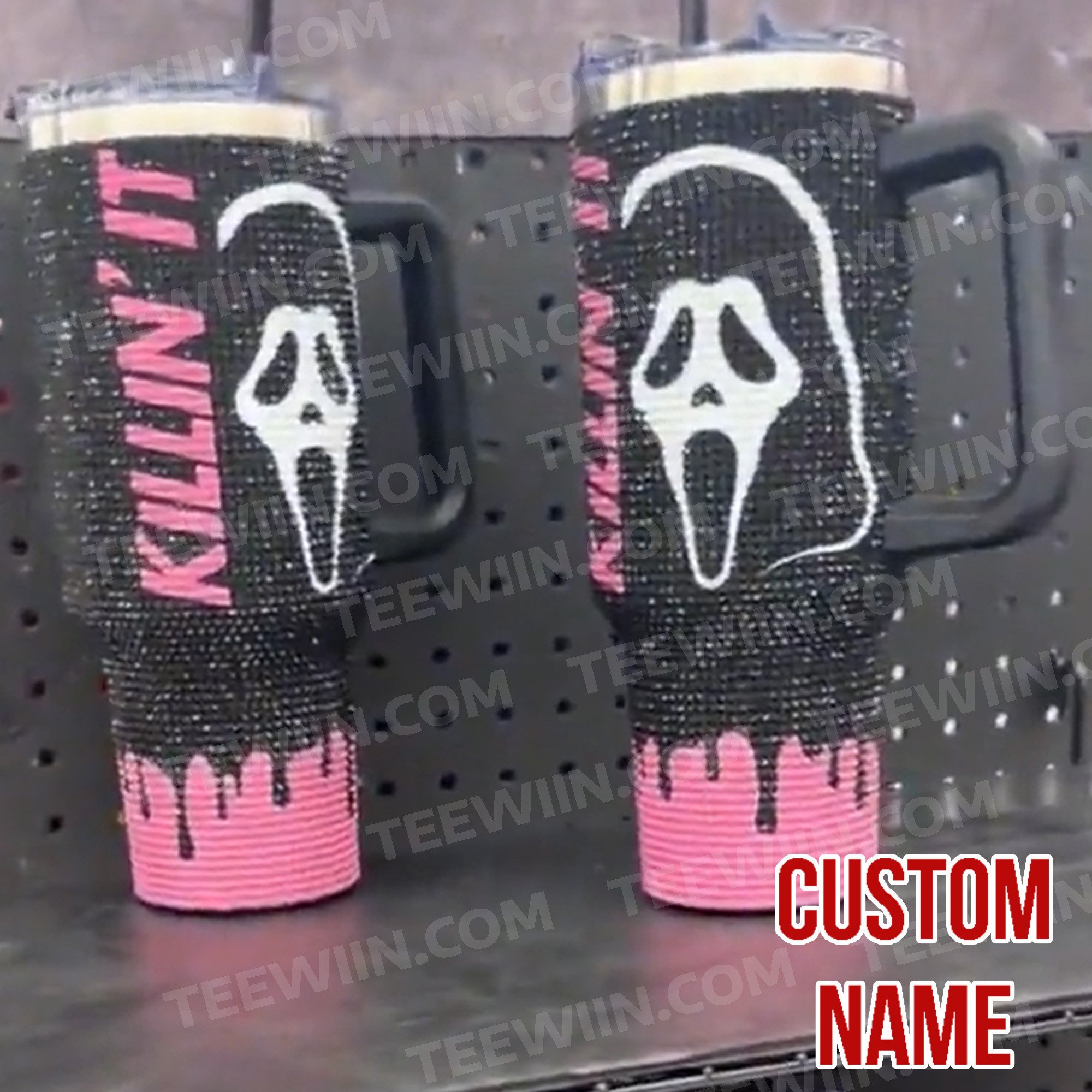 Rhinestone Bling Halloween Spooky Season Custom Stanley Cup 40 oz 30 oz Tumbler With HandleTVC2301531