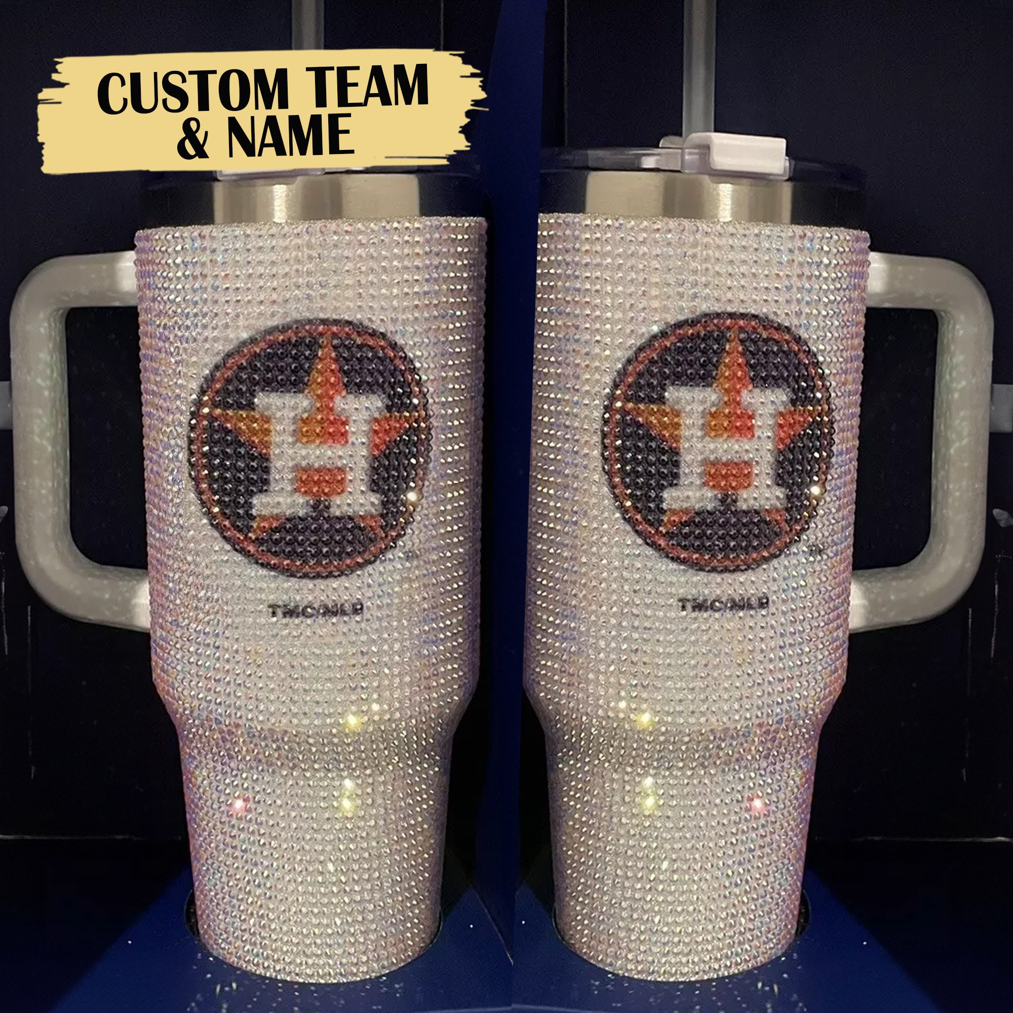 Rhinestone Bling Houston Astros MLB Custom Stanley Cup 40 oz 30 oz Tumbler With HandleTVC2301529