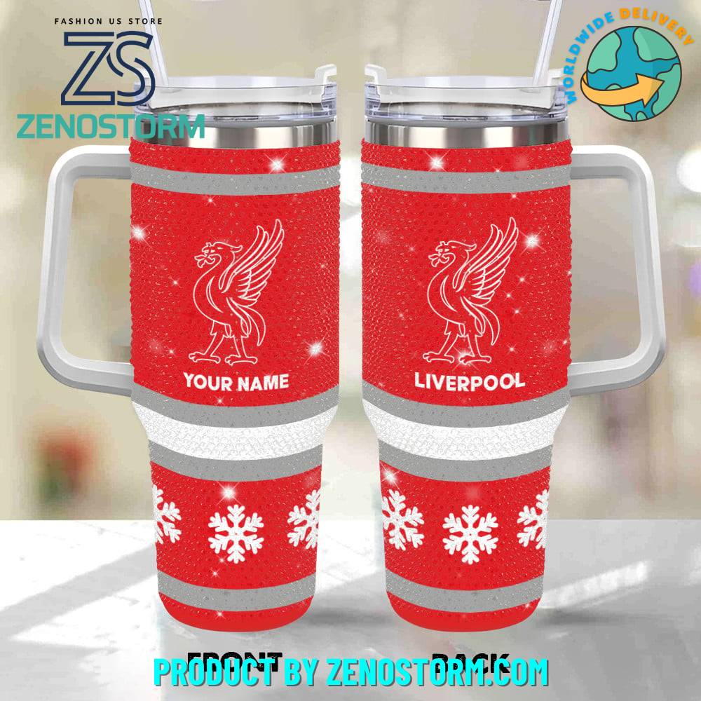 Rhinestone Bling Liverpool EPL Custom Stanley Cup 40 oz 30 oz Tumbler With HandleTVC2301418