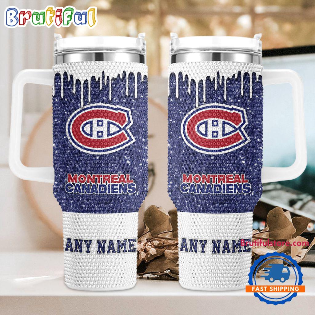 Rhinestone Bling Montreal Canadiens NHL Sports Custom Stanley Cup 40 oz 30 oz Tumbler With HandleTVC2301415