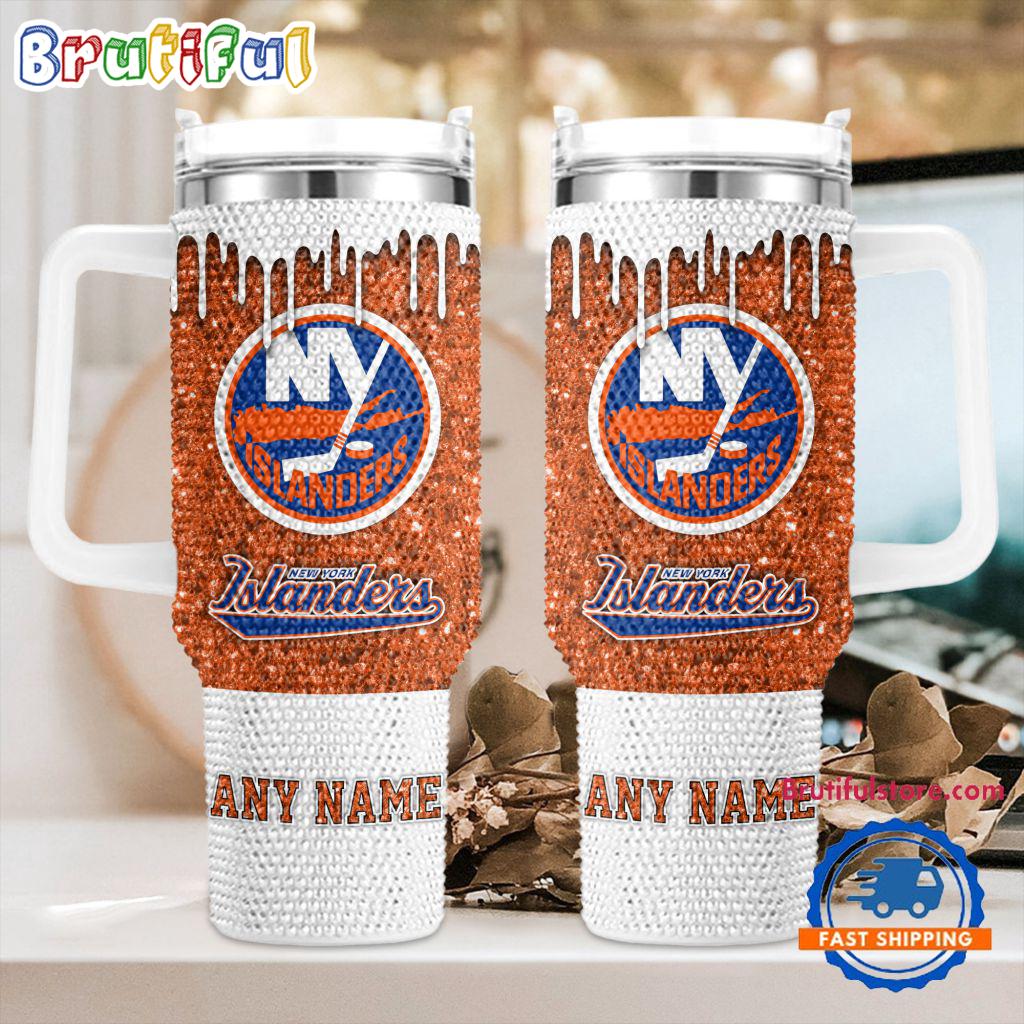 Rhinestone Bling New York Islanders NHL Sports Custom Stanley Cup 40 oz 30 oz Tumbler With HandleTVC2301415