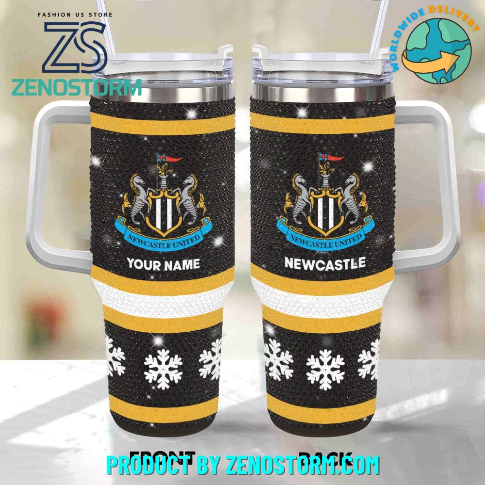 Rhinestone Bling Newcastle United EPL Custom Stanley Cup 40 oz 30 oz Tumbler With HandleTVC2301418