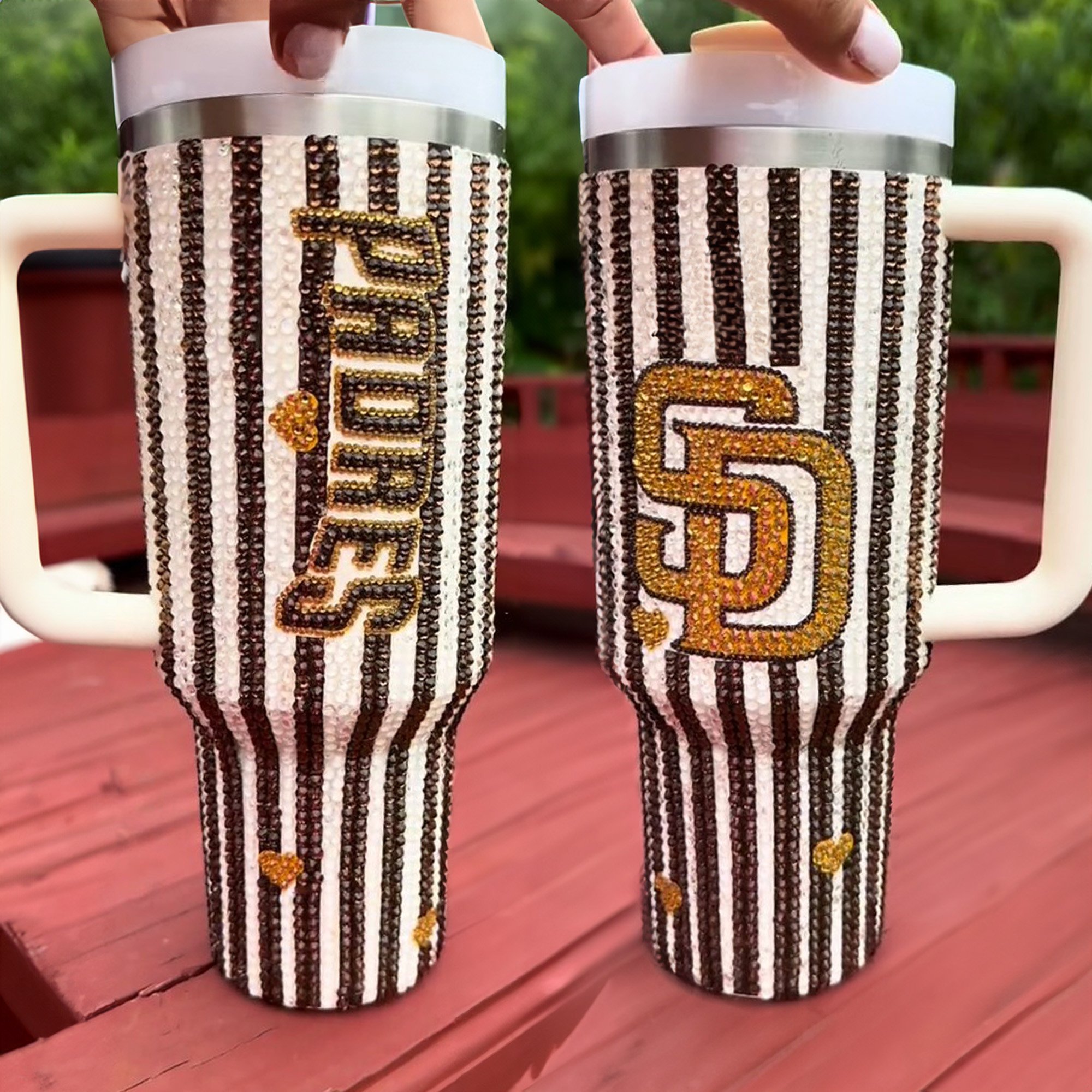 Rhinestone Bling San Diego Padres MLB Custom Stanley Cup 40 oz 30 oz Tumbler With HandleTVC2301529