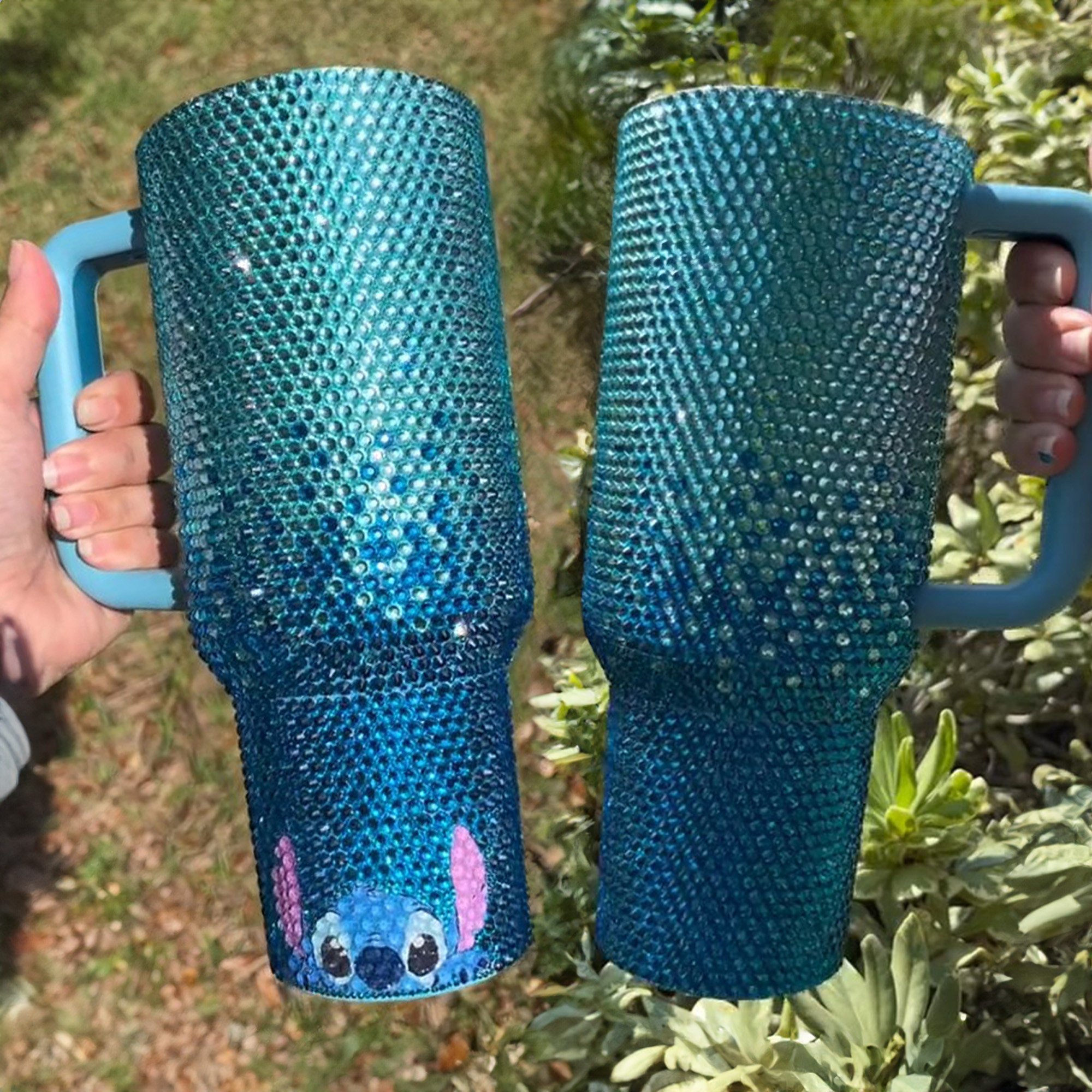 Rhinestone Bling Stitch Cartoon Custom Stanley Cup 40 oz 30 oz Tumbler With HandleTVC2301530