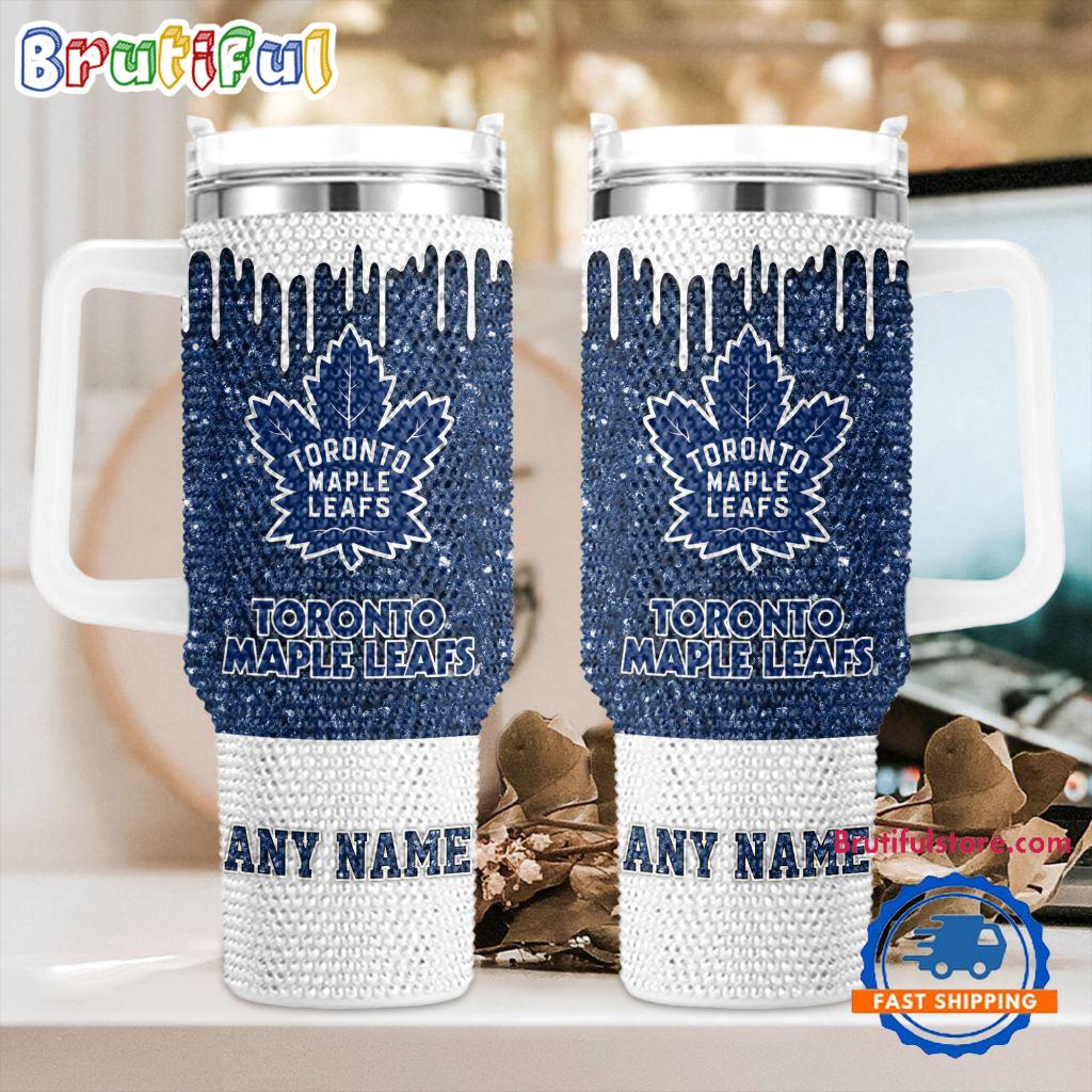 Rhinestone Bling Toronto Maple Leafs NHL Sports Custom Stanley Cup 40 oz 30 oz Tumbler With HandleTVC2301415