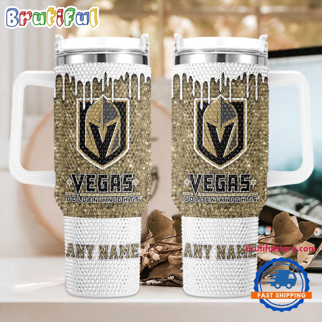 Rhinestone Bling Vegas Golden Knights NHL Sports Custom Stanley Cup 40 oz 30 oz Tumbler With HandleTVC2301414