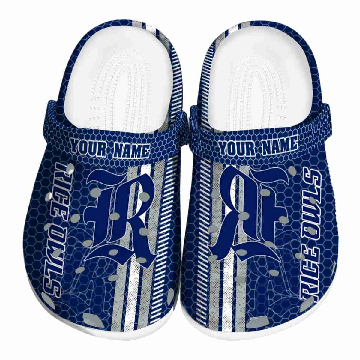 Rice Owls NCAA Sport Crocs Crocband Clogs Shoes Comfortable For Men Women and Kids