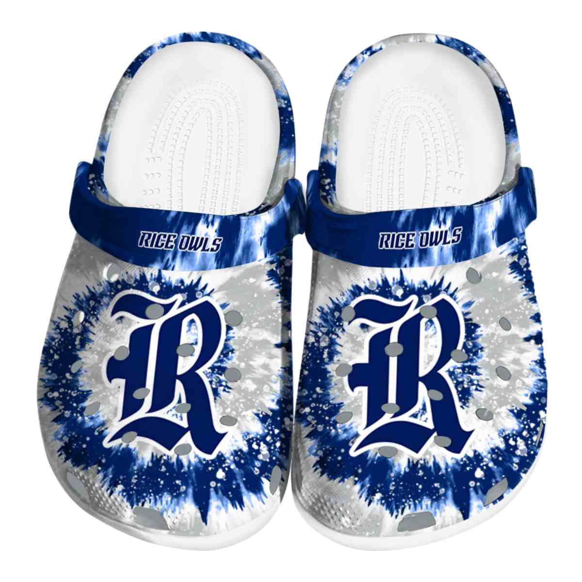 Rice Owls NCAA Sport Crocs Crocband Clogs Shoes Comfortable For Men Women and Kids