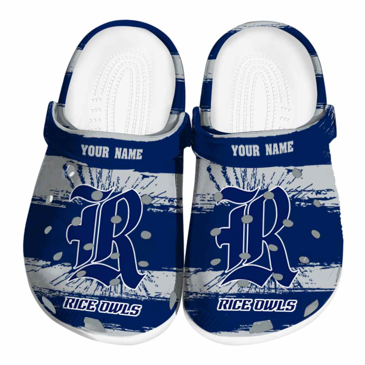 Rice Owls NCAA Sport Crocs Crocband Clogs Shoes Comfortable For Men Women and Kids