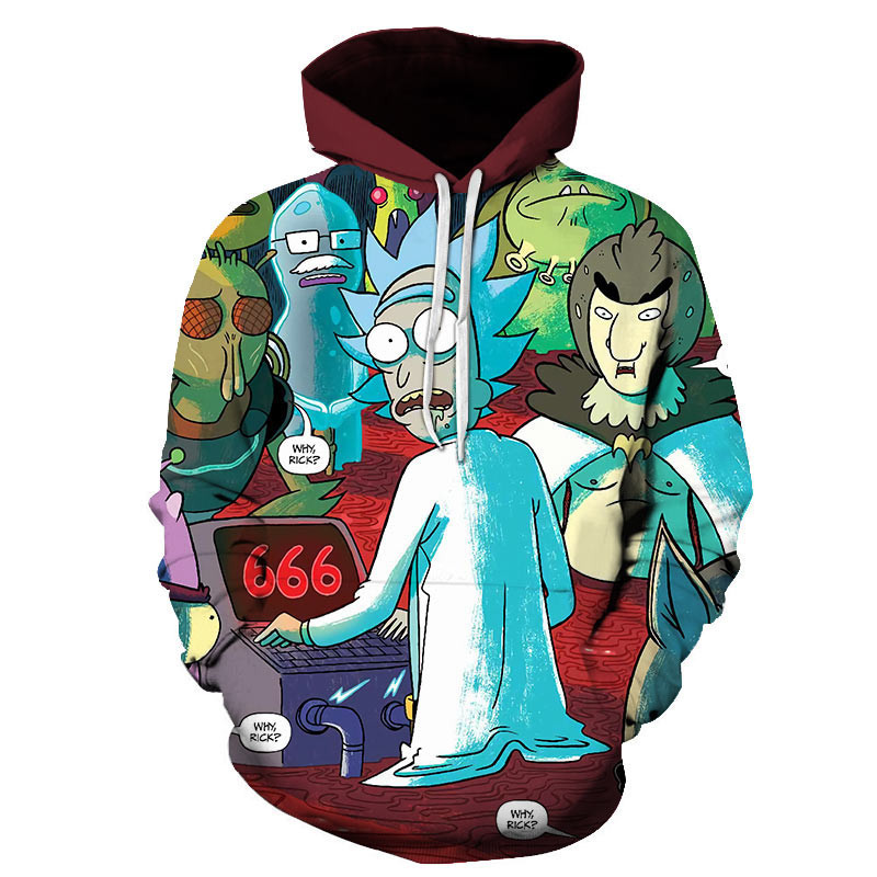 Rick And Morty 3D All Over Print Hoodie, Zip Hoodie