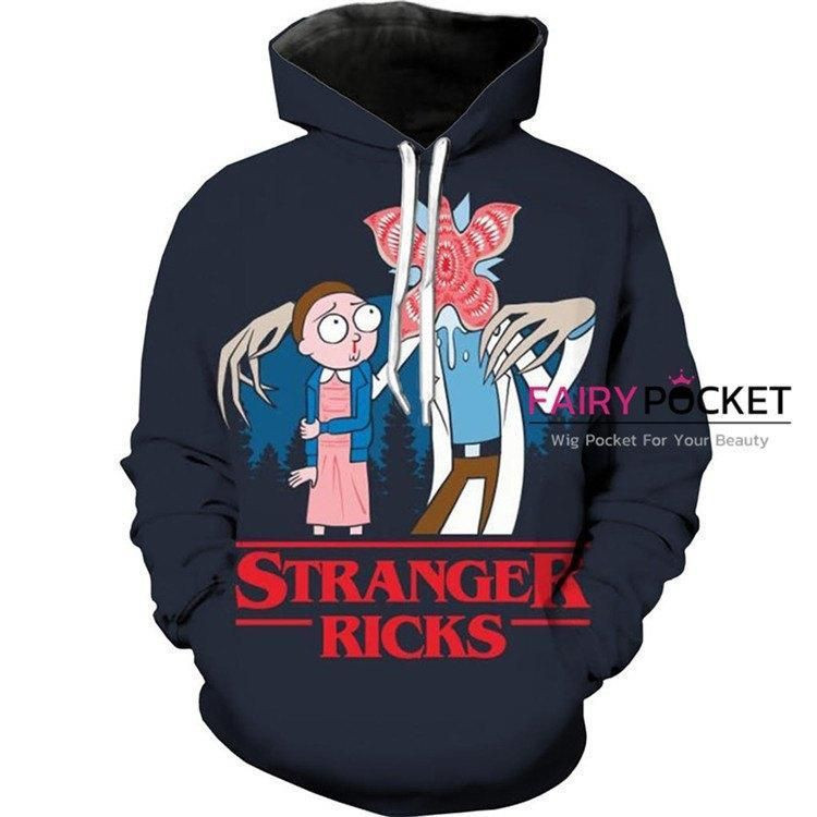Rick and Morty 3D All Over Print Hoodie, Zip Hoodie