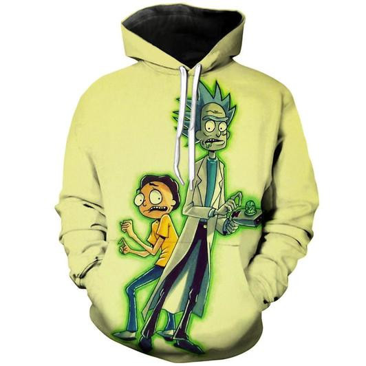 Rick And Morty 3D All Over Print Hoodie, Zip Hoodie