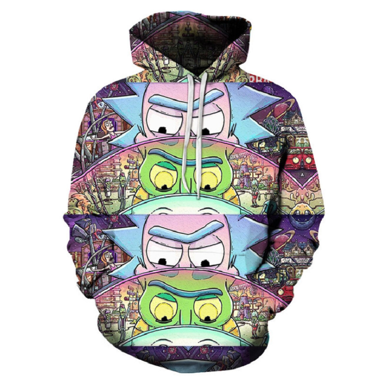 Rick And Morty 3D All Over Print Hoodie, Zip Hoodie