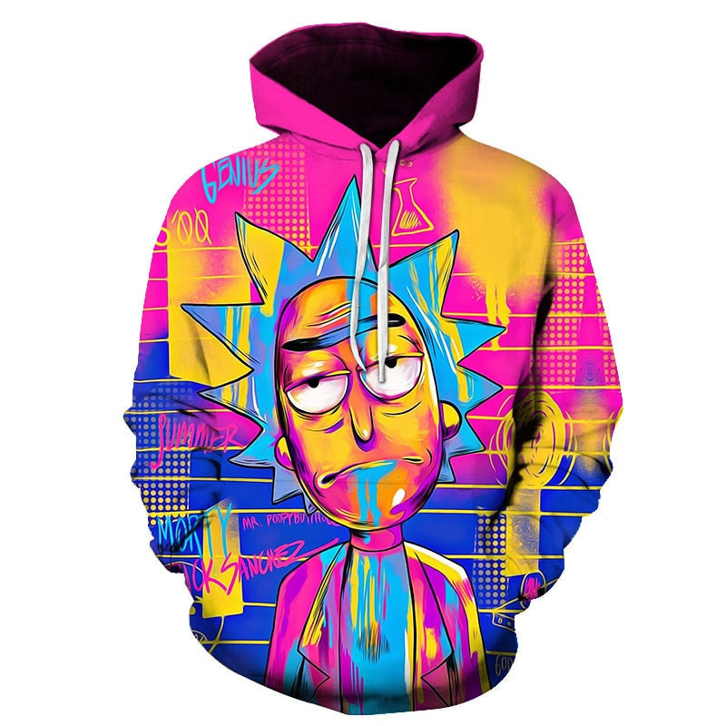 Rick And Morty 3D All Over Print Hoodie, Zip Hoodie