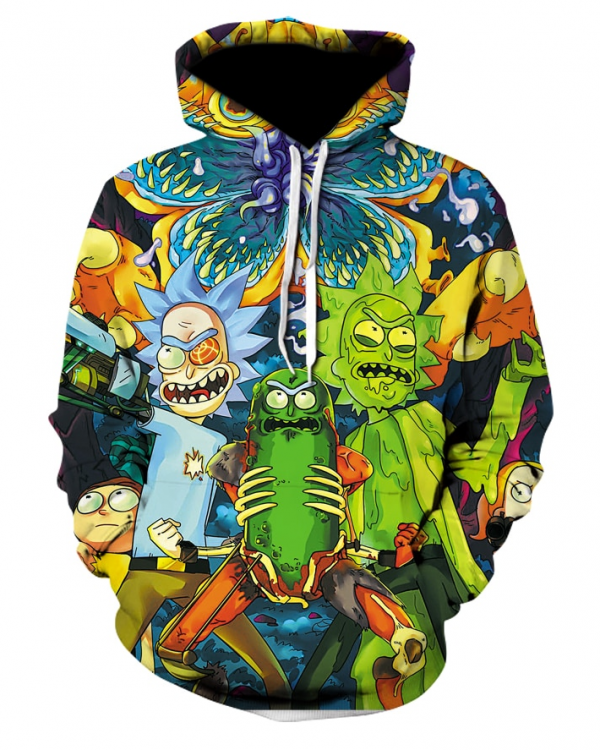 Rick And Morty 3D All Over Print Hoodie, Zip Hoodie