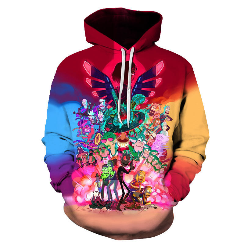 Rick And Morty 3D All Over Print Hoodie, Zip Hoodie
